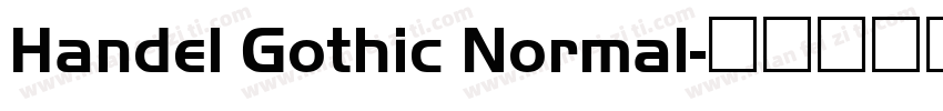 Handel Gothic Normal字体转换